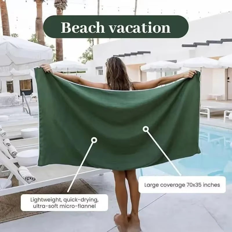 Outdoor Beach Magnetic Bath Towel Soft and Comfortable Outdoor Beach Towel Swimming with Magnetic Bath Towel