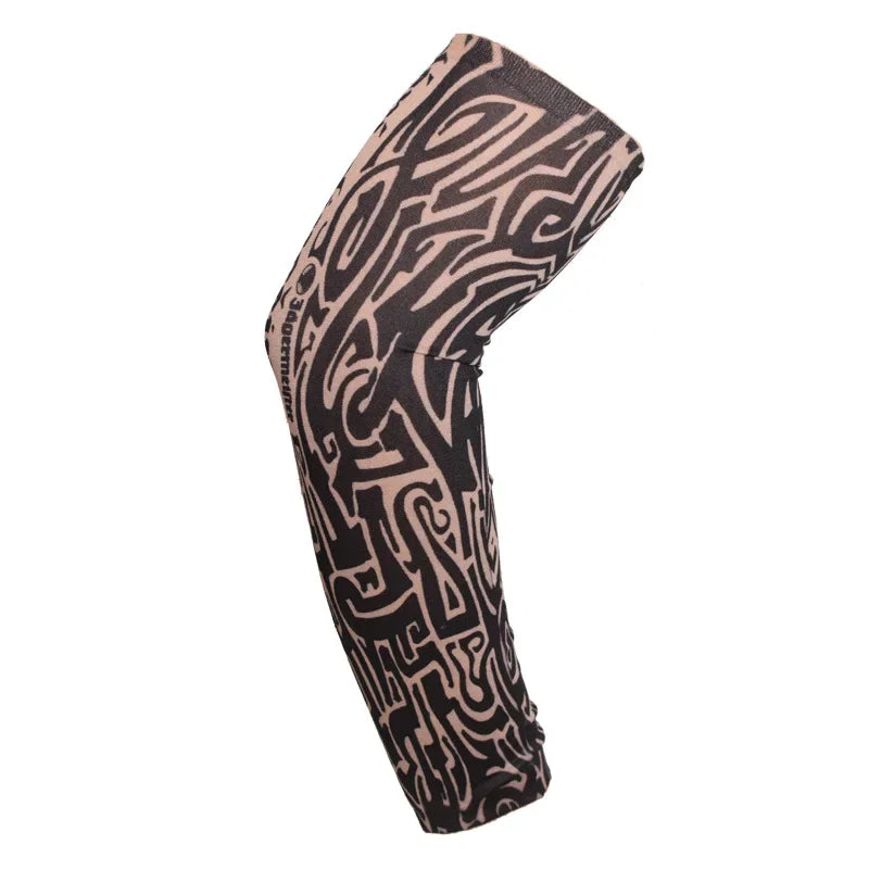Summer Outdoor Riding Flower Arm Tattoo Sleeve Sports Travel Fishing Sunscreen Tattoo Sleeve Arm Guard