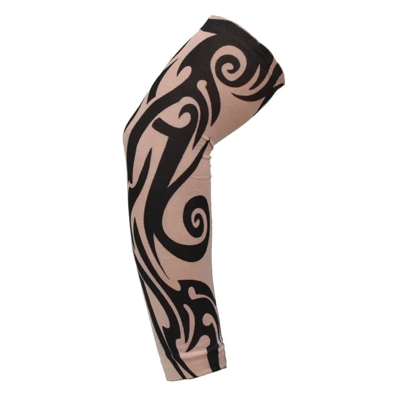 Summer Outdoor Riding Flower Arm Tattoo Sleeve Sports Travel Fishing Sunscreen Tattoo Sleeve Arm Guard