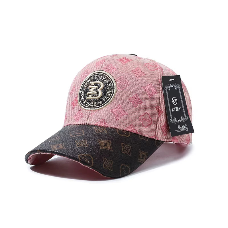 Summer High Quality Fashion Cotton Breathable Baseball Hat Snapback Letter Embroidery Face-Slimming Outdoor Cap for Women/Men