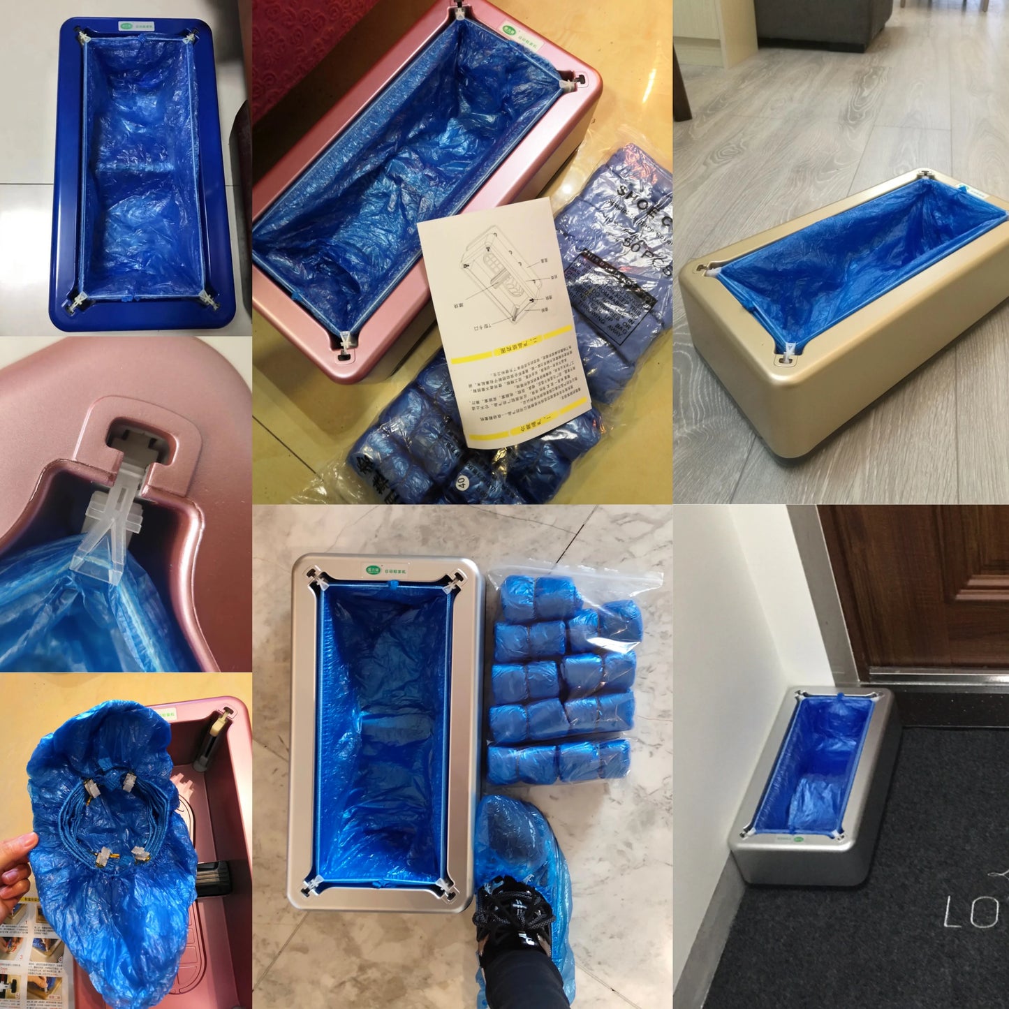Automatic Shoes Cover Machine Household Stepping Disposable Booties Maker Shoe Film Machine Smart Shoe Cover Dispenser Corona
