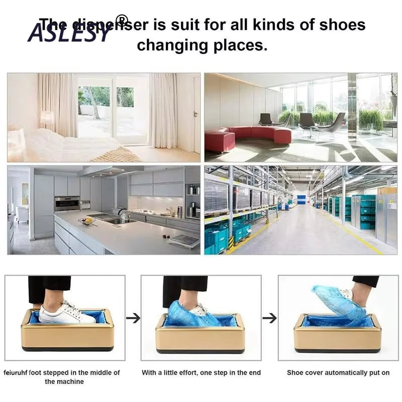 Automatic Shoes Cover Machine Household Stepping Disposable Booties Maker Shoe Film Machine Smart Shoe Cover Dispenser Corona