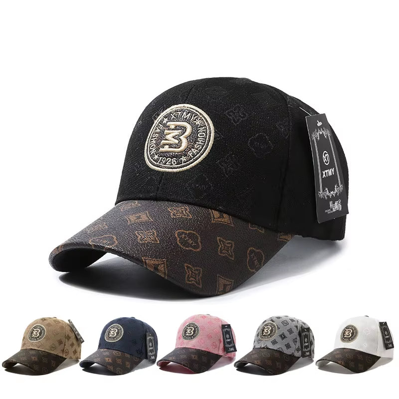 Summer High Quality Fashion Cotton Breathable Baseball Hat Snapback Letter Embroidery Face-Slimming Outdoor Cap for Women/Men