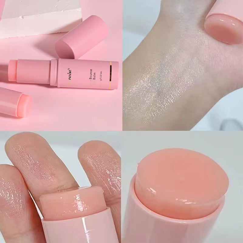 Korean Bounce Multi Balm Collagen Pink Stick Eye Balm for Face Lifting Deep Moisturizing Multi Cream Hydrated Skin Care 1/3/5Pcs