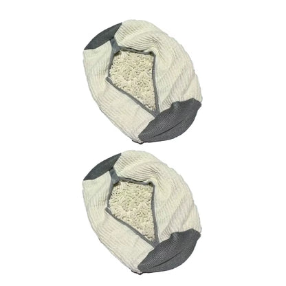 2Pcs Shoe Washing Bag Washing Machine Laundry Bags Closure Shoes Cleaning Bag Fluffy Fibers Sneaker Protector Laundry Drying Bag