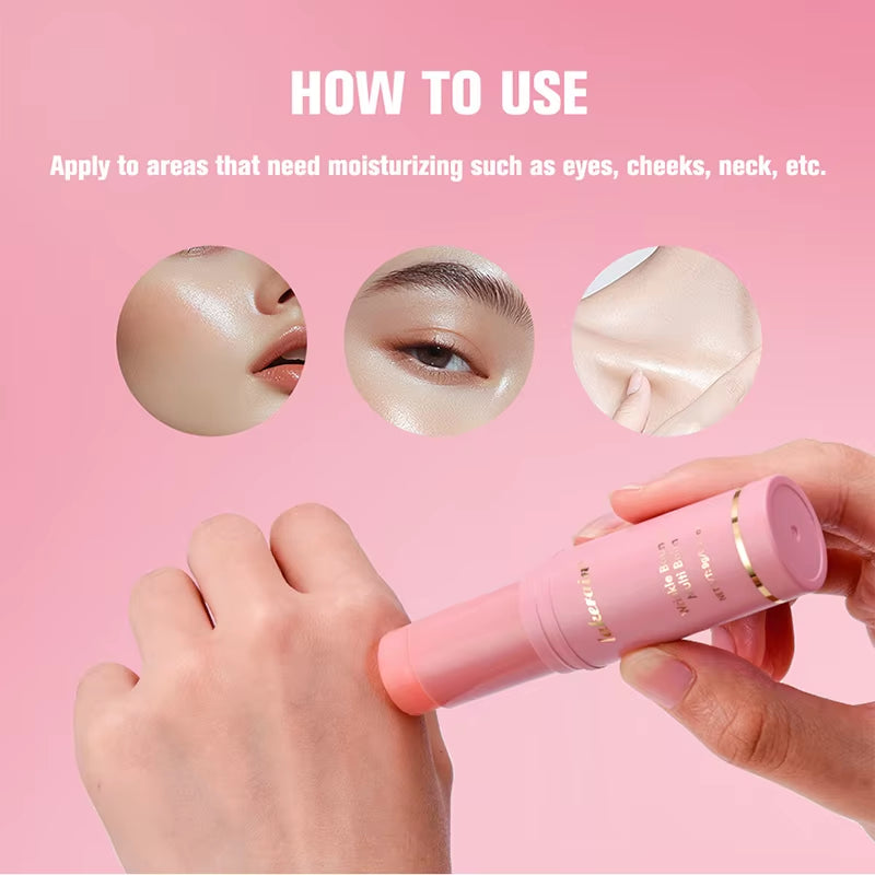 Korean Bounce Multi Balm Collagen Pink Stick Eye Balm for Face Lifting Deep Moisturizing Multi Cream Hydrated Skin Care 1/3/5Pcs