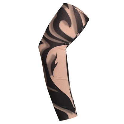Summer Outdoor Riding Flower Arm Tattoo Sleeve Sports Travel Fishing Sunscreen Tattoo Sleeve Arm Guard
