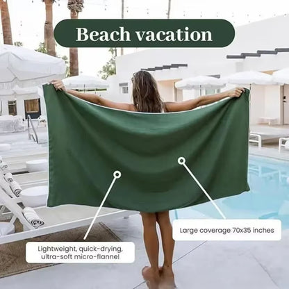 Outdoor Beach Magnetic Bath Towel Soft and Comfortable Outdoor Beach Towel Swimming with Magnetic Bath Towel