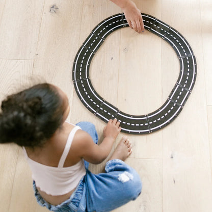 XTRAS: Roads 12-Piece Magnetic Construction Set, the ORIGINAL Magnetic Building Brand 3+