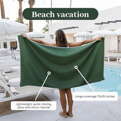 Outdoor Beach Magnetic Bath Towel Soft Beach Towels Swimming Quick-Drying Shower Towel for Changing Bikini Bathroom Accessories