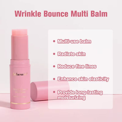 Korean Bounce Multi Balm Collagen Pink Stick Eye Balm for Face Lifting Deep Moisturizing Multi Cream Hydrated Skin Care 1/3/5Pcs