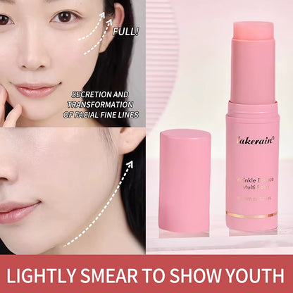 Korean Bounce Multi Balm Collagen Pink Stick Eye Balm for Face Lifting Deep Moisturizing Multi Cream Hydrated Skin Care 1/3/5Pcs